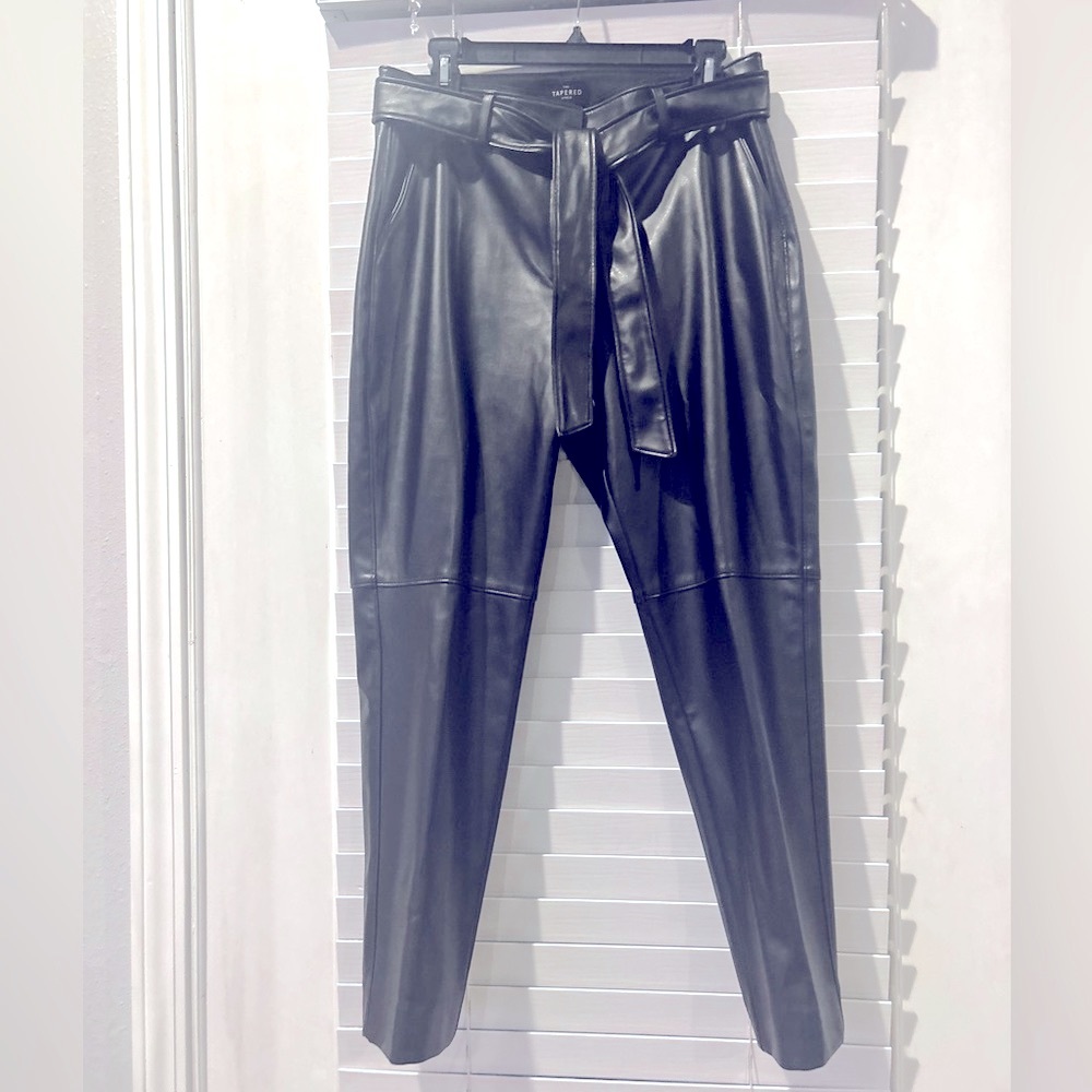 White House Black Market faux leather pants!!